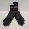 1 X BRAND NEW HARLEY DAVIDSON WOMANS JOURNEY LEATHER GLOVES - SIZE L - RRP £ 85.00 ( 97701-23VW)