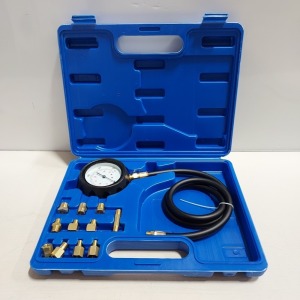 10 X BRAND NEW COMPRESSION PRESSURE METER GAUGE TEST SET FOR PETROL OR DIESEL CARS WITH CARRY CASES