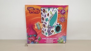 48 X BRAND NEW TROLLS 'GUY DIAMOND' COLOUR YOUR OWN VELVET SPEAKER - IN 2BOXES