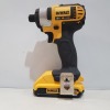 1 X DEWALT 18 VOLT XR L-I-ION IMPACT SCREWDRIVER DCR885 WITH BRAND NEW DEWALT XR 2.0 AH BATTERY