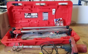 1 X TX 710 MAX PROFESSIONAL RUBI TILE CUTTER WITH SPARE BLADE AND STAND -( PLEASE NOTE THE ITEM IS IN GOOD CONDITION - HAS HAD LOW USAGE) - WITH 1 X MSPM1300 PADDLE MIXER