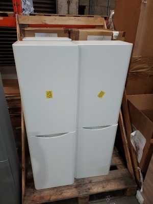 8 X BRAND NEW ELATION GLOSS WHITE WALL HUNG 2 DOOR TALL UNIT (29804 / 000) ( H 120 CM X D 20 CM X W 35 CM ) - ON 1 PLT