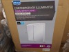 20 X BRAND NEW WICKES DOUBLE MIRRORED CABINETS - ALL IN WHITE GLOSS FINISH (H 650 X W 600 X 220 D ) - ON 1 PLT