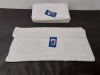 36 X BRAND NEW MUSBURY SUPERSOFT BATH TOWELS - ALL IN WHITE - IN 2 BOXES ( 70 X 127 CM )