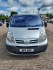 SILVER NISSAN PRIMASTAR DCI GS SWB DIESEL MPV 1995CC FIRST REGISTERED 30/6/2011 REG:BP11WDT MILEAGE: 175653 NO V5 MOT EXPIRED 26/5/24 KEY - 5