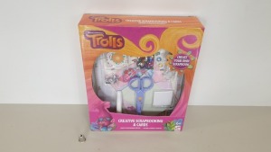 36 X BRAND NEW DREAMWORKS TROLLS CREATIVE SCRAPBOOK AND CARDS - IN 6 BOXES