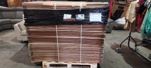 90 X BRAND NEW CARDBOARD BOXES - DIMENSIONS 800MM X 150MM X 1400 MM ON A FULL PALLET