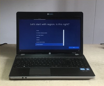 HP PROBOOK 4530S LAPTOP WITH INTEL I3-2350M CPU, 4GB RAM, 320GB HDD, (DATA WIPED & WIN 10 INSTALLED), GOOD BATTERY - NO CHARGER