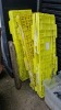 11 X STANDARD PALLET COLLARS - 1200 X 1000 X 300MM IN YELLOW - 3