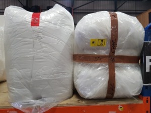 6 X BRAND NEW MIXED DUVET LOT TO INCLUDE 3X DOUBLE 10.5 TOG DUVETS - 3X SUPERKING 10.5 TOG DUVETS IN 2 BAGS