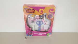 36 X BRAND NEW DREAMWORKS TROLLS CREATIVE SCRAPBOOK AND CARDS - IN 6 BOXES