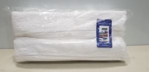 66 X BRAND NEW MUSBURY LUXURY SUPERSOFT WHITE TOWELS IN SIZE 50X90CM