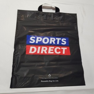 2400 X BRAND NEW SPORTS DIRECT REUSABLE PLASTIC CARRIER BAGS FOR LIFE SIZE 45X38CM IN 6 BOXES