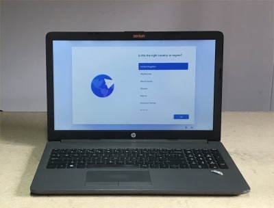 HP 250 G7 LAPTOP WITH INTEL I5-1035G1 CPU, 8GB RAM, 256GB SSD, (DATA WIPED & WIN 11 INSTALLED), GOOD BATTERY - NO CHARGER