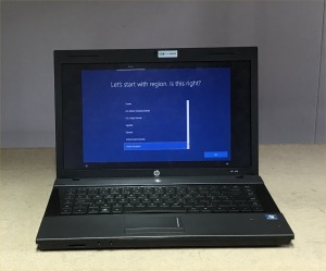 HP 625 LAPTOP WITH AMD ATHLON II P360 CPU, 2GB RAM, 120GB SSD, (DATA WIPED & WIN 10 INSTALLED), GOOD BATTERY - NO CHARGER