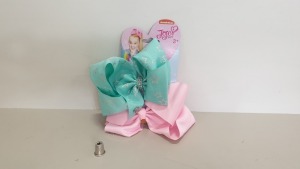 100 X BRAND NEW JOJO SIWA 2 PIECE BOW SET 
-STAR MINT / LIGHT PINK - IN 5 BOXES