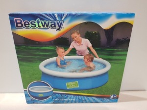 6 X BRAND NEW BESTWAY INFLATABLE KIDS POOL SIZE 1.52 M X 38CM IN ONE BOX