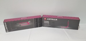 12 X AIRWALK FOLDING SCOOTERS ALL IN PINK