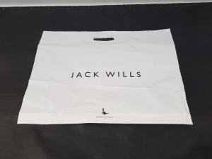 2000 X BRAND NEW LARGE JACK WILLS PLASTIC BAGS IN FOUR BOXES - SIZE 55 X 46CM