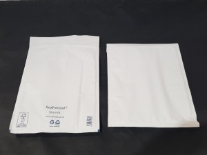 500 X BRAND NEW BUBBLE LINED WHITE BAGS IN SIZE H/5 IN 5 BOXES