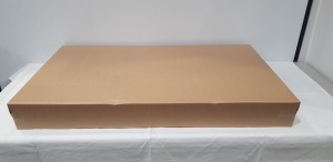 90 X BRAND NEW CARDBOARD BOXES - DIMENSIONS 800MM X 150MM X 1400 MM ON A FULL PALLET