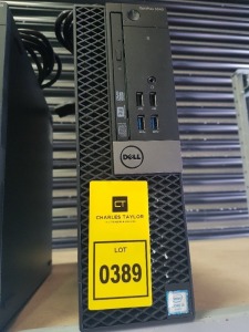 DELL OPTIPLEX 3040 SFF PC, INTEL I5-6500 CPU, 4GB RAM, 500GB HDD, (DATA WIPED & WINDOWS 11 O/S INSTALLED) - WITH POWER LEAD