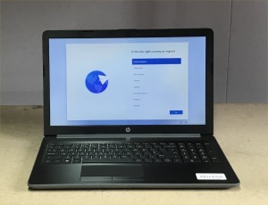 HP PAVILION 15-DB0521SA WITH AMD A6-9225 CPU, 4GB RAM, 1TB HDD, (DATA WIPED & WIN 11 INSTALLED), GOOD BATTERY - NO CHARGER