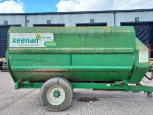 KEENAN 140 KLASSIK FEEDER WAGON WITH WEIGHING CELLS, TRANSPORT LIGHTS, HYDRAULIC BRAKES S/N - 14 UO 01, DOM - 11/05, TYPE - 140FP