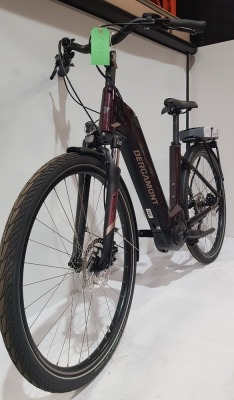 BERGAMONT E-HORIXON TOUR 500 WAVE FRAME SIZE 44CM (WITHOUT PEDALS - STANDARD) MODEL 281010 FRAME 28, LITE AL-6061 TUBING, POWERTUBE BATTERY FORK SUNTOUR NEX E25, 63 MM DRIVE UNIT BOSCH ACTIVE LINE PLUS, GEN. 3, 250 W, 36 V, MAX. 25 KM/H BATTERY BOSCH POWE
