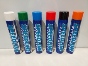 42 X BRAND NEW SPEEDLINE PERMANENT LINE MARKERS 750ML - IN BLUE- RED - ORANGE -GREEN - BLACK - WHITE