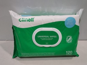 45 X BRAND NEW PACKS OF 120 UNIVERSAL WIPES IN 5 BOXES