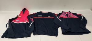 15 X BRAND NEW MIXED KIDS CLOTHING LOT CONTAINING ONEILLS MIXED HOODYS IN MULTI-PINK IN MIXED SIZES