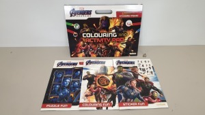 40 X BRAND NEW (CENTUM) AVENGERS GIANT COLOURING AND ACTIVITY PAD SET WITH STICKERS IN 4 BOXES