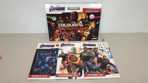 40 X BRAND NEW (CENTUM) AVENGERS GIANT COLOURING AND ACTIVITY PAD SET WITH STICKERS IN 4 BOXES