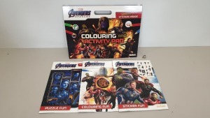 40 X BRAND NEW (CENTUM) AVENGERS GIANT COLOURING AND ACTIVITY PAD SET WITH STICKERS IN 4 BOXES