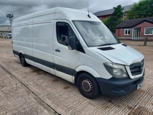 WHITE MERCEDES-BENZ SPRINTER 314 CDi PANEL VAN REGISTRATION - PN67DXP, YEAR OF MANUFACTURE - 2017, 193,262MILES , 1 KEY , NO V5, MOT EXPIRED 7/7/24