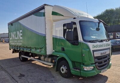 WHITE DAF TRUCK LF, REG NO: FL67 VCJ, ENGINE SIZE: 4500CC, FIRST REGISTERED: 17/12/2017, 1 KEY & REMOTE FOB, 538,544 KILOMETRES, WITH V5, MOT UNTIL 28/02/2025, AUTOMATIC, SINGLE SWEEPER CAB, CANTILEVER TAIL LIFT, CRUISE CONTROL