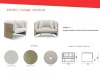 4 PIECE ETHIMO HIGH END ITALIAN OUTDOOR FURNITURE LOT TO INC - ESEDRA 3 SEATER HIGH BACK SOFA, ESEDRA SQUARE COFFEE TABLE DIM-90X90, ESEDRA LOUNGE ARMCHAIR AND A ESEDRA ROUND COFFEE TABLE. RRP £5,337.68 - 4