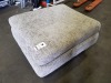 1 X LARGE FOOTSTOOL IN GREY - 90 CM X 70 CM X 45CM