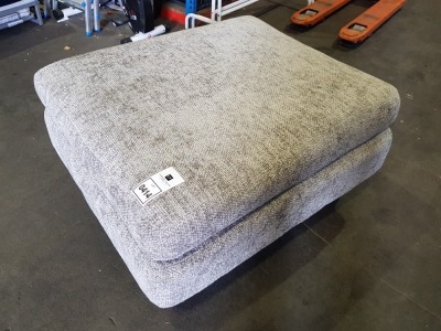 1 X LARGE FOOTSTOOL IN GREY - 90 CM X 70 CM X 45CM
