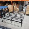 1 X BRAND NEW PREBUILT KING SIZE BEDFRAME IN BLACK - 150CM X 200CM