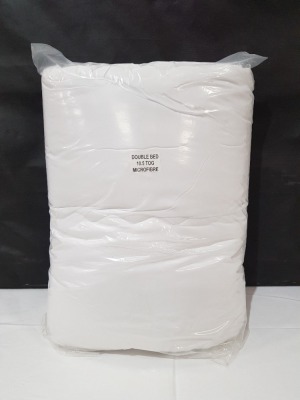 10 X BRAND NEW DOUBLE BED MICROFIBRE DUVETS 10.5 TOG IN TWO BAGS