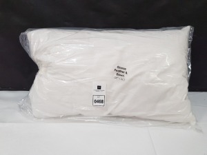 15 X BRAND NEW GOOSE FEATHER & DOWN PILLOWS 20 INCH X 36 ONE BAG