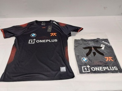 25 X BRAND NEW FNATIC PRO JERSEY IN BLACK SIZE MEDIUM