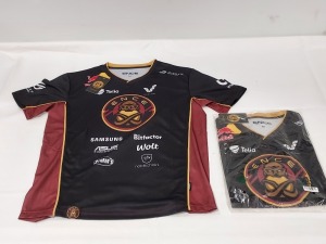 27 X BRAND NEW ENCE PELIPAITA JERSEYS IN BLACK SIZE MEDIUM