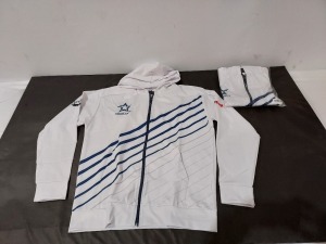 11 X BRAND NEW NATIONS COMPLEXITY PRO HOODIES IN WHITE SIZE XL