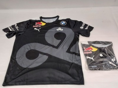 30 X BRAND NEW PUMA PRO JERSEYS IN BLACK IN SIZE MEDIUM