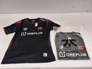 30 X BRAND NEW FNATIC PRO JERSEYS IN BLACK SIZE LARGE