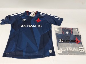 30 X BRAND NEW HUMMEL ASTRALIS LOL JERSEYS IN NAVY SIZE MEDIUM