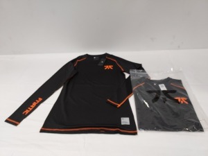 30 X BRAND NEW FNATIC LONGSLEEVE PRO JERSEYS IN BLACK SIZE LARGE